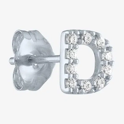 Fine Jewelry Diamond Addiction Lab-grown (g-h / Si2-i1) Diamond Accent Stud Earrings In Sterling Silver