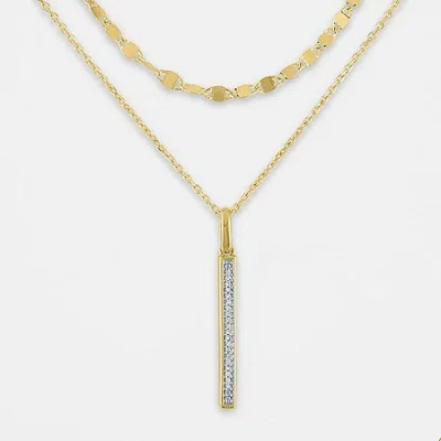 Fine Jewelry Diamond Addiction Womens 2-pc. Diamond Accent Natural White Diamond Sterling Silver Necklace Set In Multi