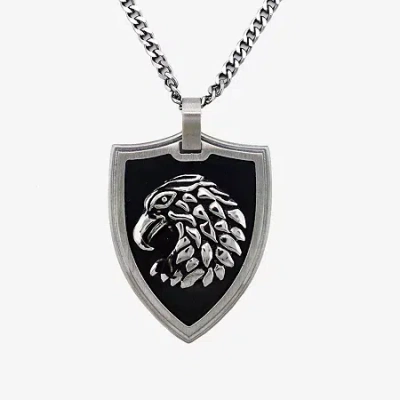 Fine Jewelry Eagle Mens Stainless Steel 24 Inch Pendant Necklace In Transparent