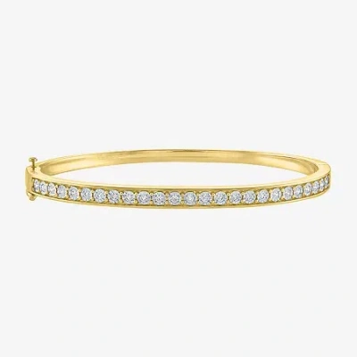 Fine Jewelry (g-h / I1-i2) Womens 1/2 Ct. T.w. Lab Grown White Diamond Sterling Silver Bangle Bracelet In Multi