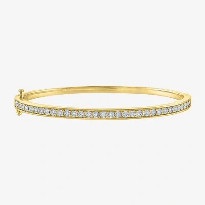 Fine Jewelry (g-h / Si2-i1) 1/4 Ct. T.w. Lab Grown White Diamond Sterling Silver Or 14k Gold Over Silver Bangle B