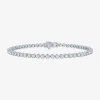 Fine Jewelry (g-h / Si2-i1) Womens 2 Ct. T.w. Lab Grown White Diamond Sterling Silver 7.25 Inch Tennis Bracelet In White