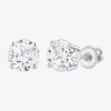 Fine Jewelry ( G / Si2 ) 2 Ct. T.w. Lab-grown Diamond 10k Gold 6.3mm Round Stud Earrings In White