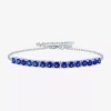 Fine Jewelry Gemstone Sterling Silver Tennis Bracelet