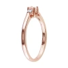 Fine Jewelry Genuine Morganite And Diamond-accent Ring In Transparent