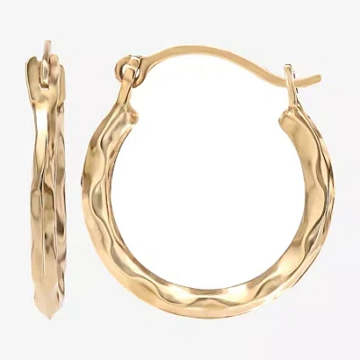 Fine Jewelry Kids' Girls 14k Gold 13.2mm Hoop Earrings