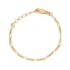 Fine Jewelry Girls 14k Gold Over Silver Solid 6 Inch Link Bracelet In Gold