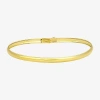 Fine Jewelry Girls 14k Gold Round Bangle Bracelet In Gold