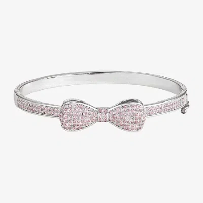 Fine Jewelry Kids' Girls 2 1/4 Ct. Cubic Zirconia Bangle Bracelet In Transparent