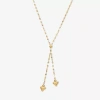 Fine Jewelry Gold Addiction Lariat Style Womens 14k Gold 18 Inch Y Necklace In Transparent