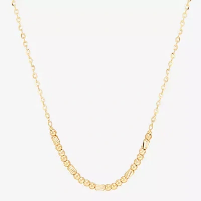 Fine Jewelry Gold Addiction Womens 10k Gold 18 Inch Cable Chain Necklace In Yellow
