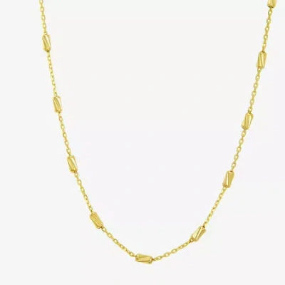 Fine Jewelry Gold Addiction Womens 10k Gold 18 Inch Link Chain Necklace In Yellow