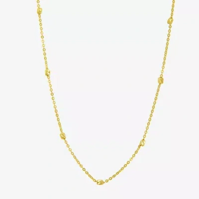 Fine Jewelry Gold Addiction Womens 10k Gold 18 Inch Link Chain Necklace In Yellow