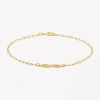 Fine Jewelry Gold Addiction Womens 10k Gold 7.25 Inch Solid Chain Bracelet In Yellow