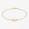 Fine Jewelry Gold Addiction Womens 10k Gold 7.25 Inch Solid Chain Bracelet In Yellow