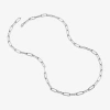 Fine Jewelry Gold Addiction Womens 14k Gold 22 Inch Link Necklace In White