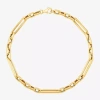Fine Jewelry Gold Addiction Womens 14k Gold Hollow Figaro Chain Bracelet In Transparent