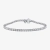 Fine Jewelry (h-i / I1) 2 Ct. T.w. Lab Grown White Diamond 10k White Or Yellow Gold 7.25 Inch Tennis Bracelet In White