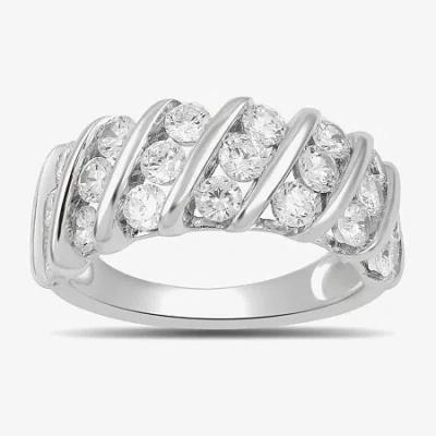 Fine Jewelry (h-i / I1-i2) Womens 2 Ct. T.w. Lab Grown White Diamond 10k White Or Yellow Gold Cocktail Ring