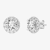 Fine Jewelry (h-i / Si1-si2) 5 Ct. T.w. Lab Grown White Diamond 14k Gold 8.1mm Round Stud Earrings In White