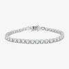 Fine Jewelry (h-i / Si2-i1) 12 Ct. T.w. Lab Grown White Diamond 10k Or 14k White Or Yellow Gold 7.5 Inch Tennis B In White