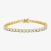 Fine Jewelry (h-i / Si2-i1) 12 Ct. T.w. Lab Grown White Diamond 10k Or 14k White Or Yellow Gold 7.5 Inch Tennis B In Yellow