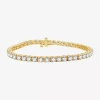 Fine Jewelry (h-i / Si2-i1) 9 Ct. T.w. Lab Grown White Diamond 10k Or 14k White Or Yellow Gold 7.25 Inch Tennis B In Yellow