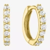 Fine Jewelry (h-i / Si2-i1) Diamond Addiction 1/4 Ct. T.w. Lab Grown White Diamond 13mm Hoop Earrings In Yellow