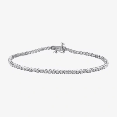 Fine Jewelry (h / I1) 1 Ct.t.w. Lab-grown Diamond 10k White Gold Tennis Bracelet