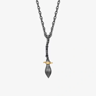 Fine Jewelry Harry Potter Womens Diamond Accent Lab Grown Black Diamond 14k Gold Over Silver 16 Inch Pendant Neck