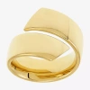 Fine Jewelry Hollow Womens 14k Gold Round Bypass Cocktail Ring In Transparent
