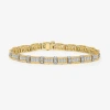 Fine Jewelry (i / I1) Womens 10k Gold 7.25 Inch Or 8 Inch Link Bracelet In Yellow