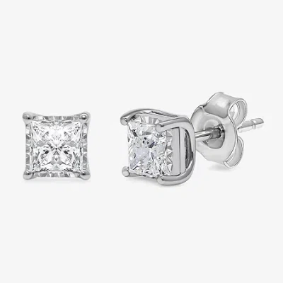 Fine Jewelry (i/si2) 1 1/2 Ct. T.w. Lab Grown White Diamond Sterling Silver 5mm Stud Earrings