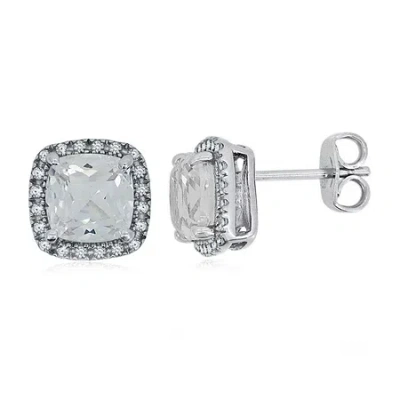 Fine Jewelry Lab-created White Sapphire Sterling Silver Earrings