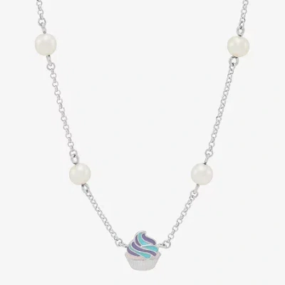 Fine Jewelry Limited Quantities! Cupcake Womens Dyed White Cultured Freshwater Pearl Sterling Silver 16 Inch Pend In Transparent