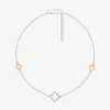 Fine Jewelry Limited Quantities! Womens 10k Rose Gold Sterling Silver 10 Inch Solid Cable Ankle Bracelet In Transparent