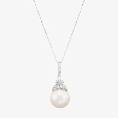 Fine Jewelry Limited Quantities! Womens 1/2 Ct. T.w. Genuine White 14k Gold 18 Inch Pendant Necklace