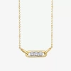 Fine Jewelry Limited Quantities! Womens 1/3 Ct. T.w. Natural White Diamond 10k Gold Paperclip 18 Inch Pendant Nec In Transparent