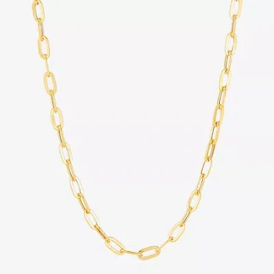 Fine Jewelry Limited Quantities! Womens 14k Gold 16 Inch Paperclip Chain Necklace In Yellow