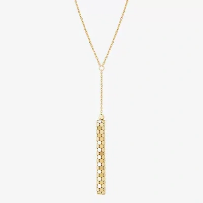 Fine Jewelry Limited Quantities! Womens 14k Gold 17 1/2 Inch Y Necklace In Transparent