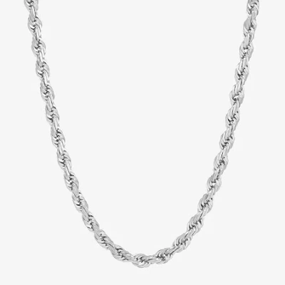 Fine Jewelry Limited Quantities! Womens 14k White Gold 24 Inch Rope Chain Necklace