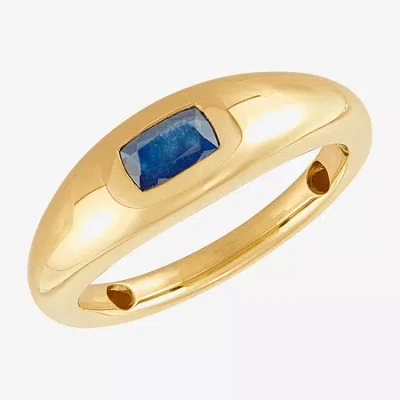 Fine Jewelry Limited Quantities! Womens 6mm Genuine Blue Sapphire 14k Gold Cushion Band