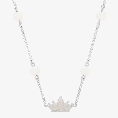 Fine Jewelry Limited Quantities! Womens Dyed White Cultured Freshwater Pearl Sterling Silver Crown 16 Inch Pendan In Transparent