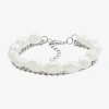 Fine Jewelry Limited Quantities! Womens Dyed White Cultured Freshwater Pearl Sterling Silver Strand Bracelet In Transparent