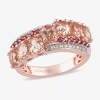 Fine Jewelry Limited Quantities! Womens Genuine Pink Morganite 14k Rose Gold Over Silver Cocktail Ring In Pink