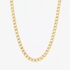 Fine Jewelry Made In Italy Unisex Adult 10k Gold 18 Inch Curb Chain Necklace In Yellow