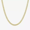 Fine Jewelry Made In Italy Unisex Adult 10k Gold 20 Inch Curb Chain Necklace In Transparent