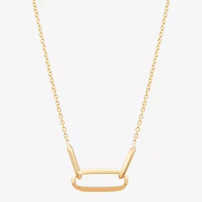 Fine Jewelry Made In Italy Womens 14k Gold 18 Inch Pendant Necklace In Yellow