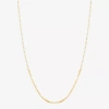 Fine Jewelry Made In Italy Womens 14k Gold 20 Inch Box Chain Necklace In Yellow