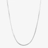 Fine Jewelry Made In Italy Womens Sterling Silver 18 Inch Snake Chain Necklace In White